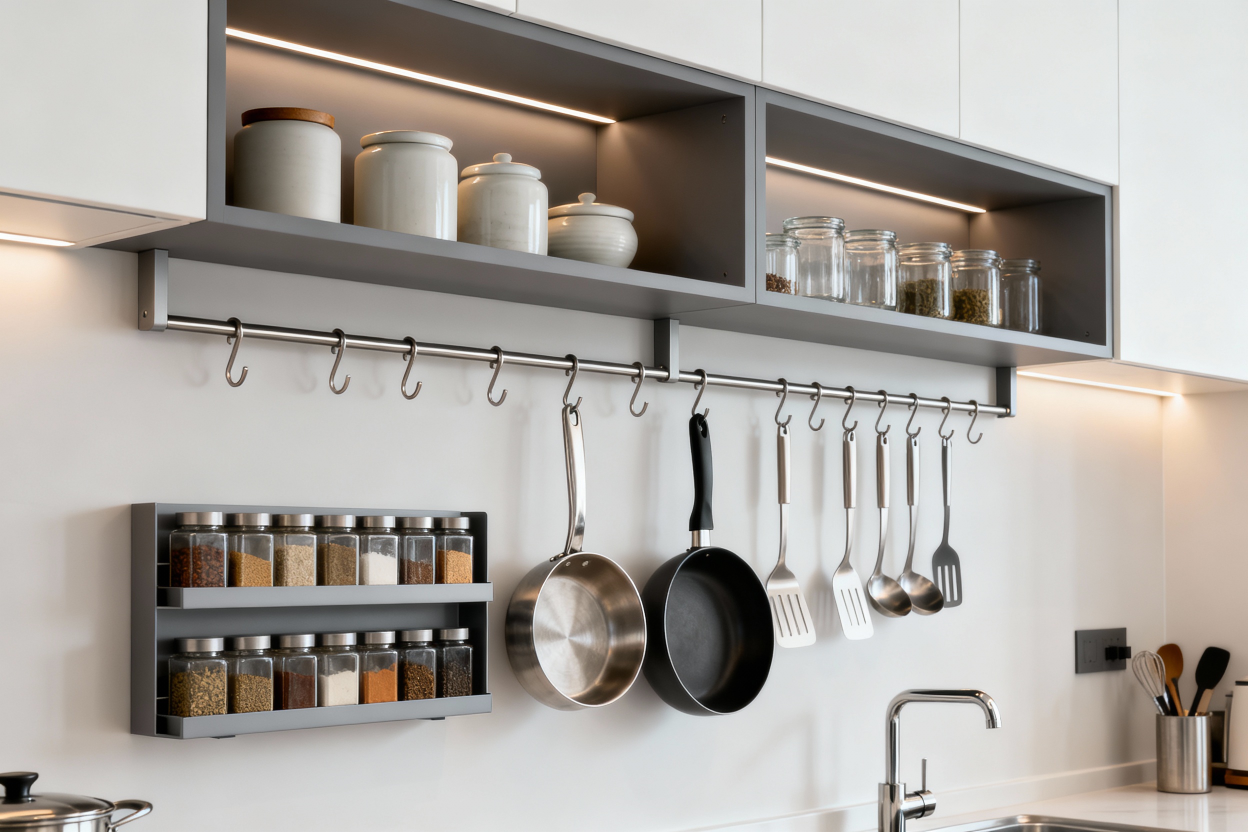 Kitchen Organization Wall Solutions: Best Wall-mounted Storage
