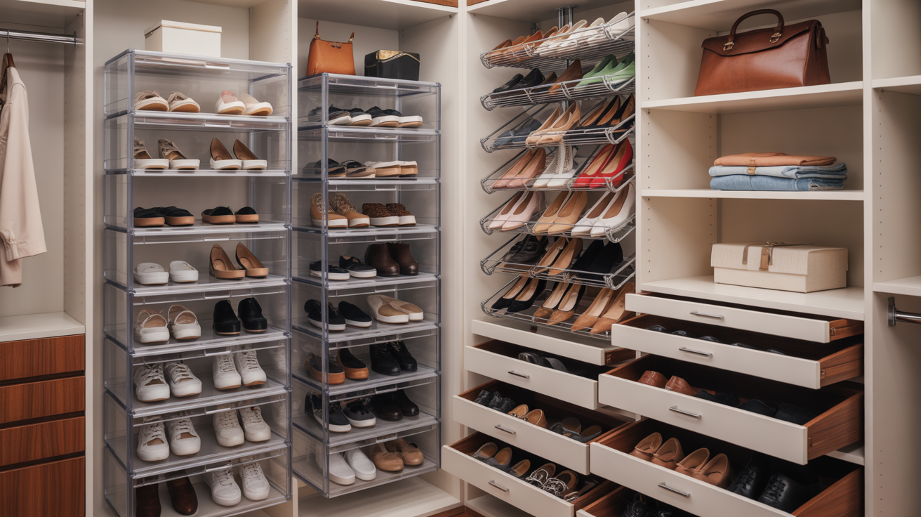 Closet Shoe Storage Ideas: 8 Space‑Saving Organizers for Crowded Closets