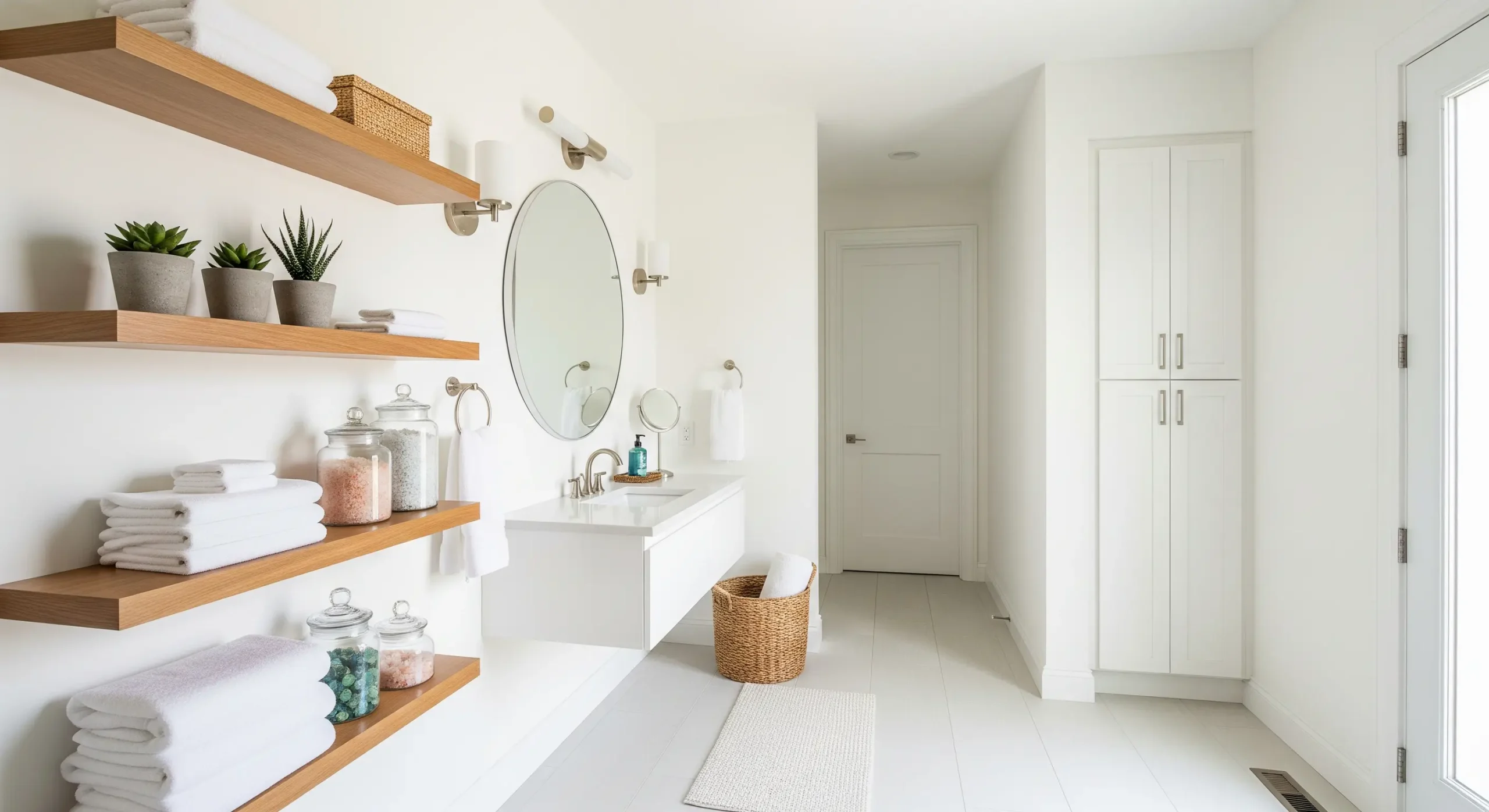 7 Bathroom Wall Storage Ideas to Free Up Floor Space Instantly