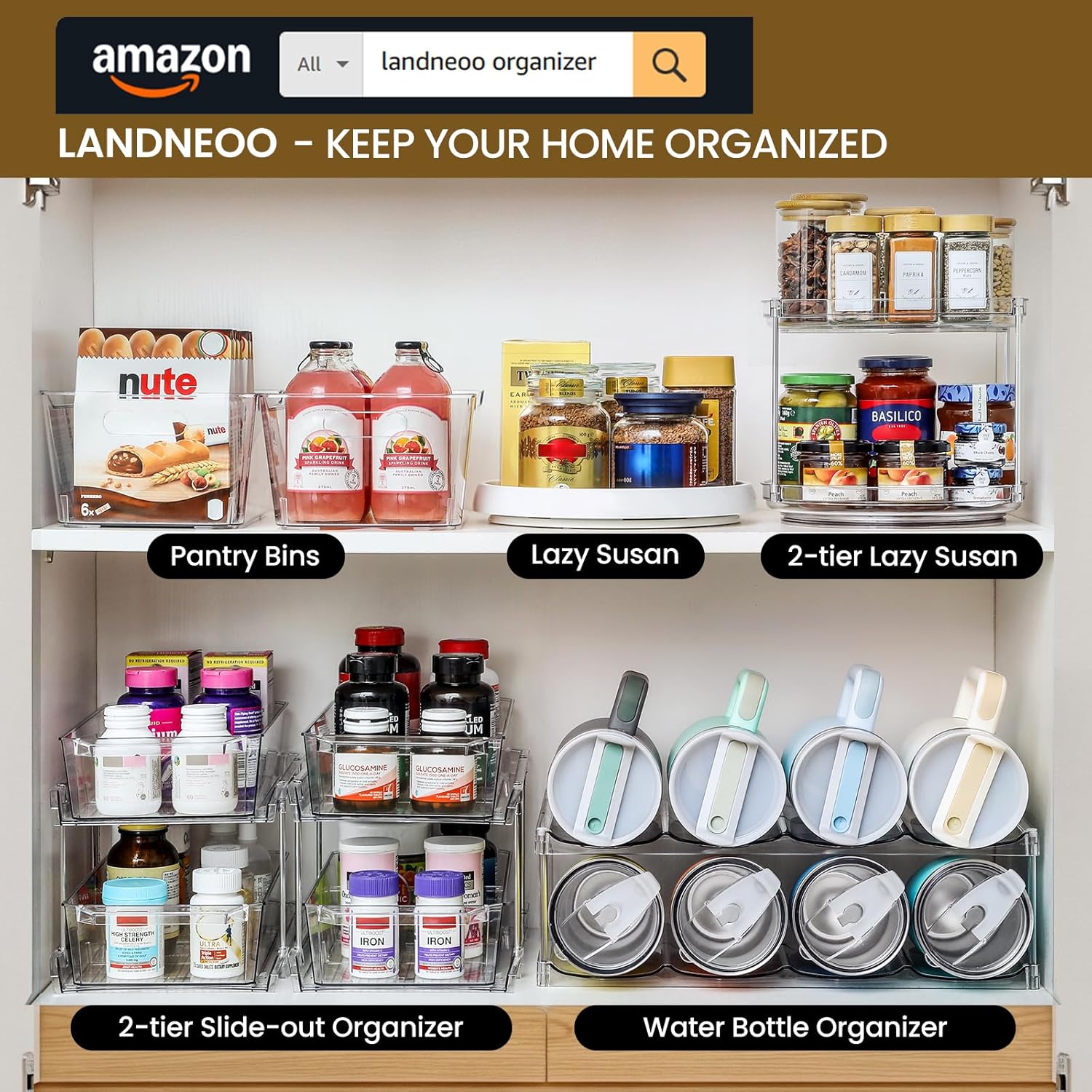 2 Tier Non-Skid Acrylic Lazy Susan Turntable Organizer review