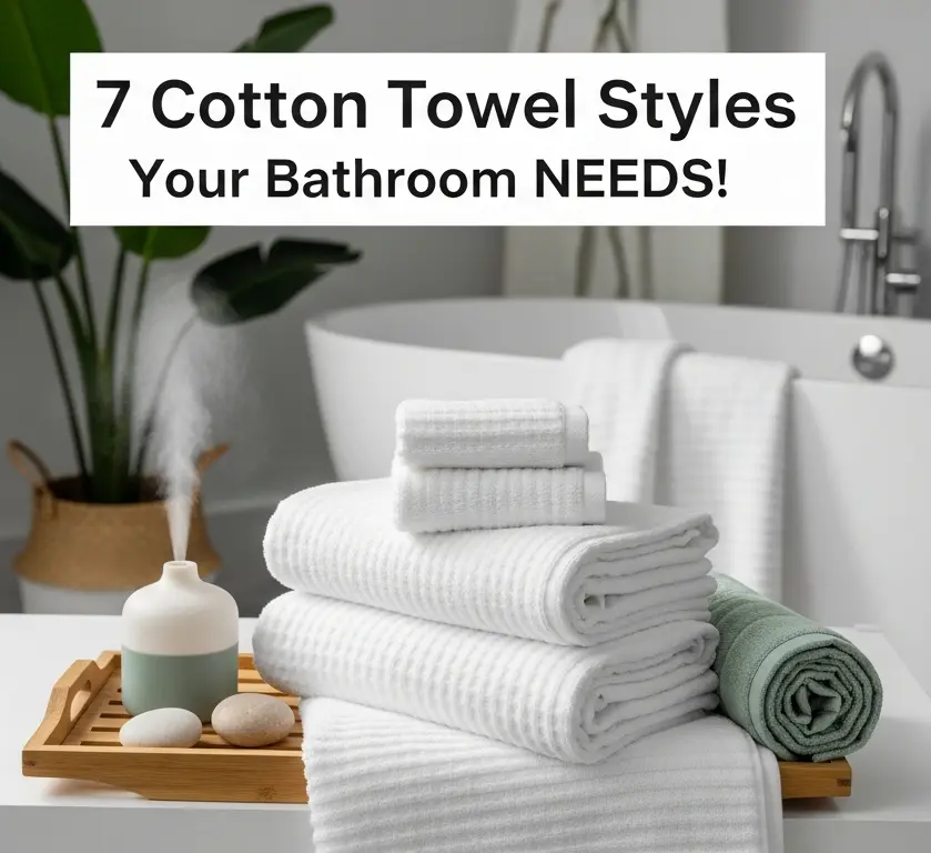 7 Cotton Bathroom Towel Set Styles to Refresh Your Home