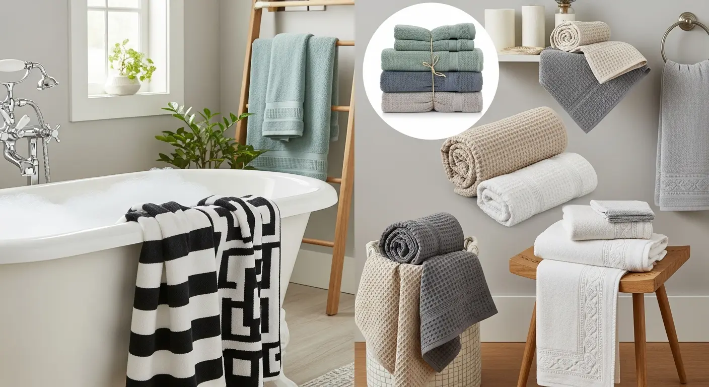 5 Best Cotton Bathroom Towel Set Finds on Amazon for a Spa-Like Experience